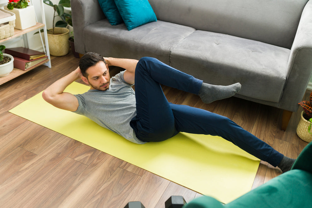 This living room HIIT workout is intense — but requires no equipment